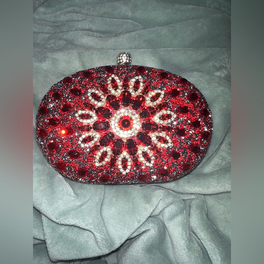 Brand New Ramla Red Crystal Bag